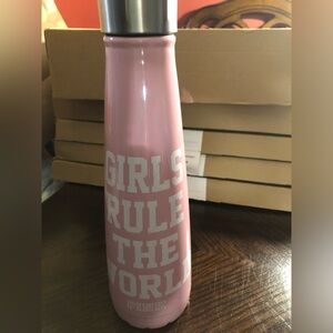 PINK Victoria's Secret stainless steel Water Bottle - Pink and Silver
